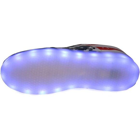 ⚡Unisex Blue Light Up Shoes with USB Charging Glowing Luminous LED Sneakers - Picture 4 of 6